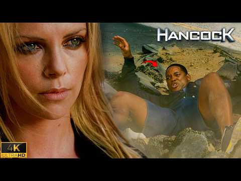 Charlize Theron Reveals Her Powers & Battles Will Smith | Hancock 4K Scene