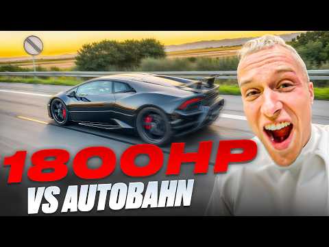 1.800 HP TT Huracan Performante 340+ KMH on the GERMAN AUTOBAHN! - 1.000.000€ LAMBO 