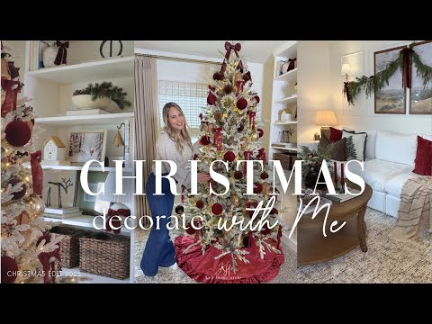 DECORATING FOR CHRISTMAS || WINTER CHRISTMAS 2025 || CHRISTMAS TREE AND LIVING ROOM STYLING