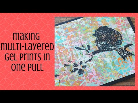 Making Multi Layered Gel Prints in One Pull