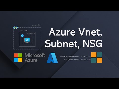 Azure custom Vnet, Subnet, Network Security Group setup