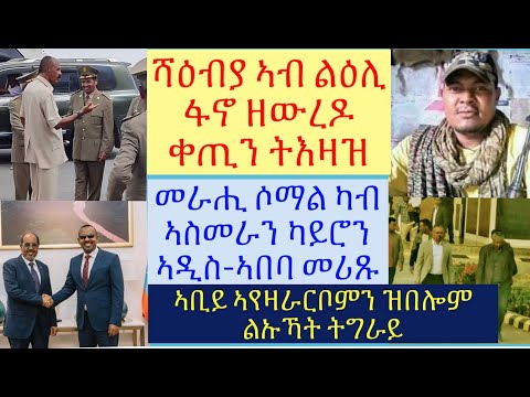 #ቀጢን ትእዛዝ ሻዕብያ ንሓይልታት ፋኖ #ኣቢይ ምዝርራብ ዝኣበዮም ልኡኻት ትግራይ #መራሒ ሶማል ካብ ኢሰያስ ይርሕቕ #lbonatv #tigray #eritrea