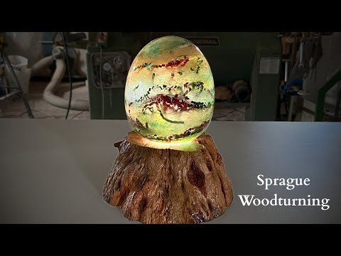 Woodturning - The Easter Egg Night Light