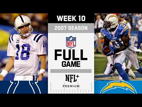 Sunday Night Chaos! Indianapolis Colts vs. San Diego Chargers FULL GAME | NFL 2007 Season Week 10