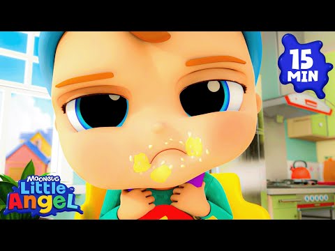 Holiday Mealtime Fun! 🎅🍽️ | Little Angel And Friends Kid Songs