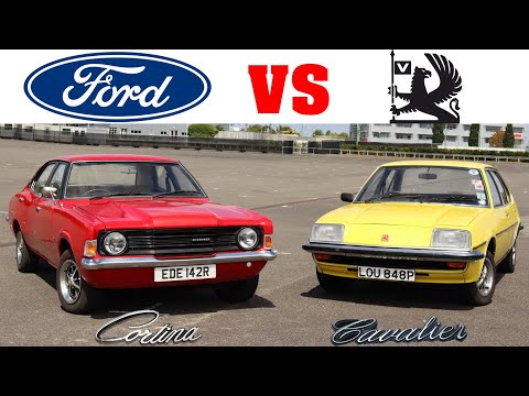 Ford Cortina Mk3 vs Vauxhall Cavalier Mk1 - 70s Saloons Shootout! (1977 1.6 L/1975 1.9 GL Road Test)