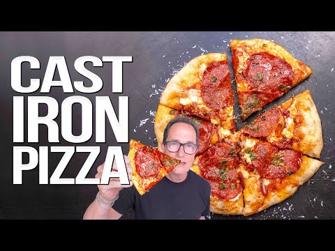 BETTER THAN BRICK OVEN? CAST IRON PIZZA OVER FIRE! 🔥 | SAM THE COOKING GUY