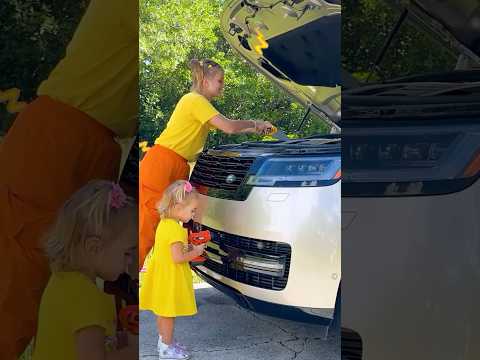 Alice helps Auntie to fix the car
