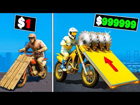 $1 to $1,000,000 Mega Ramp Bike in GTA 5