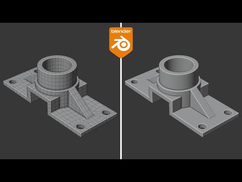 Blender Practice – Modeling a Mechanical Support Part