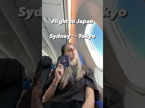 Fly with Me to Japan!  Sydney to Tokyo with ANA airlines 🇦🇺🇯🇵 #japan #tokyo #japantravel