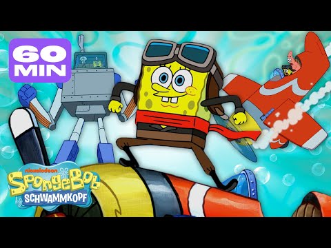 SpongeBob | Alle Autos, Busse, Züge, Roboter und andere Fahrzeuge in Bikini Bottom! | Schwammkopf