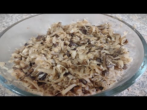 Kraut & Mushroom Filling for Pierogi