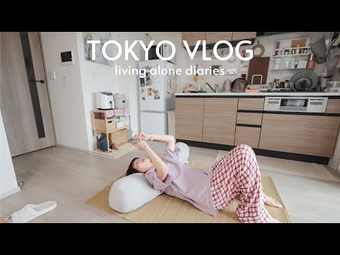 東京一週VLOG🇯🇵宅在家日常🏡新購入居家用品🧸無印櫃子、ikea落地燈、自己做居酒屋風料理🧅超好吃煎餃🥟最近愛喝的日本星巴克那提✨｜Peachi in TOKYO #EP17