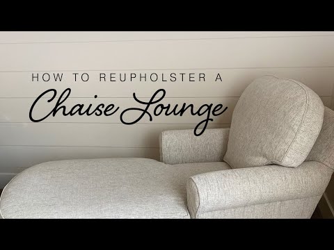 How to Reupholster a Chaise Lounge