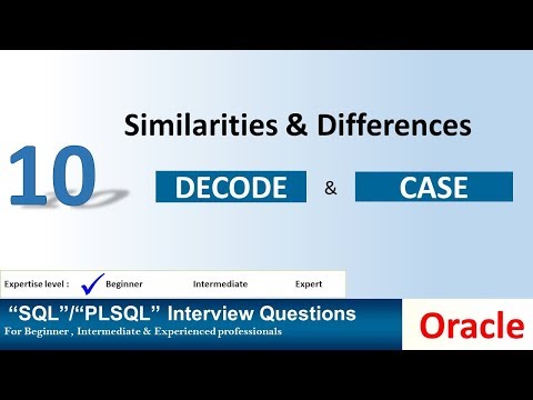 What is the difference between decode and case
