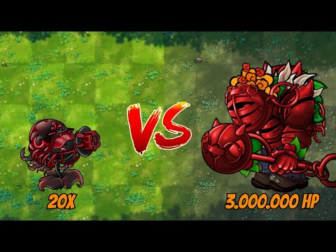 PVZ Fusion 3.0.1 Challenge | Epic Ultimate Plants Vs Obsidian Gargantuar Zombie 3M HP - Who Will Win