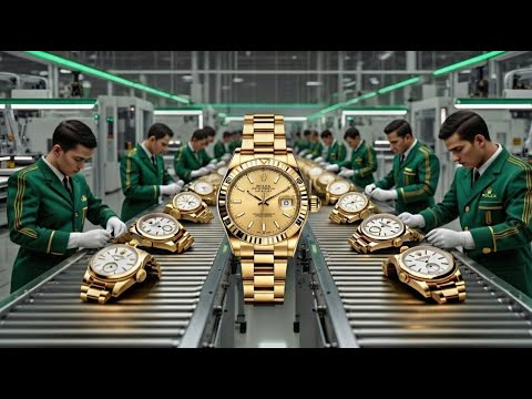 Inside the Rolex Gold Factory: From Solid Gold Bar to $50,000 Watch (Full Process)