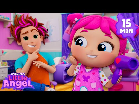 This is the Way We MAKEOVER💖 | Little Angel | Kids Cartoons & Nursery Rhymes | Moonbug Kids