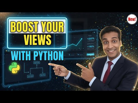 Youtube Views using Python Program | Learn Python Selenium | Automate anything using Python