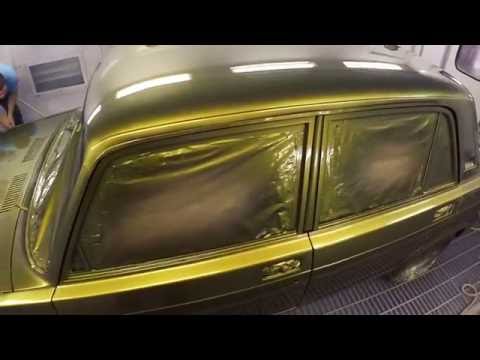 покраска АВТО 2107 в жидкую резину и лак "Алмаз" от Rubber paint с подробным описанием