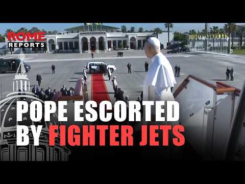 This is how POPE LEO XIV ARRIVED in the land of SAINT AGUSTINE: escorted by two FIGHTER JETS