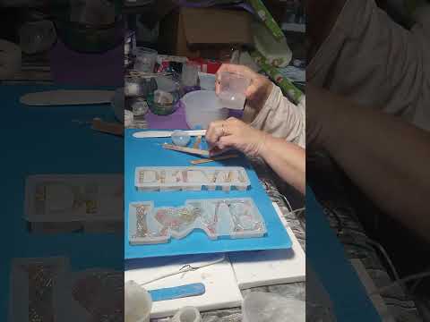 Love and Dream mold..adding Fairy Lights