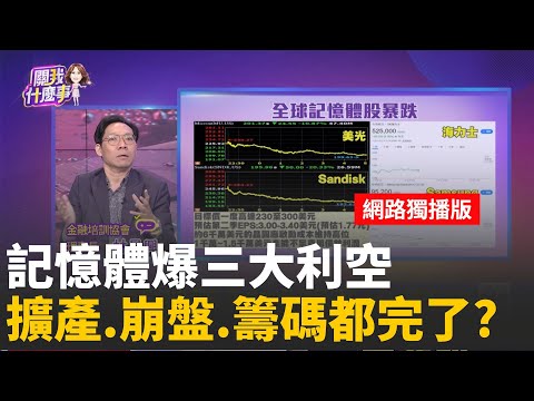 記憶體再度暴跌"跌停潮" 全球產業亮紅色警戒!全面崩潰!今年最強美光暴跌10% 海力士跌近10% │陳斐娟 主持 │20251121│關我什麼事