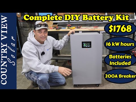 Building a 16 kW Hour Battery.  Includes Everything Needed.  Yixiang DIY Vertical Battery Box Kit