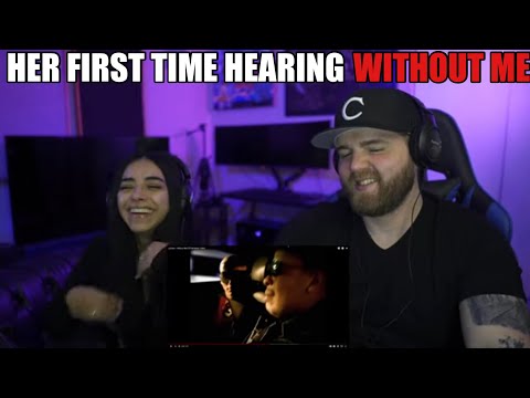 My Girlfriend's FIRST TIME REACTION: Eminem- Without Me -Karen had to see this to understand Houdini
