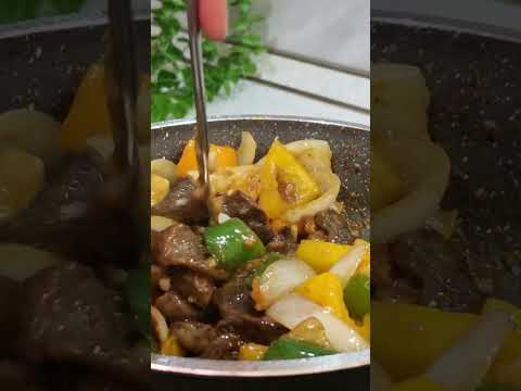 This Lamb & Bell Pepper Stir Fry Will Blow Your Mind! 😍🔥 #cooking #quietkitchen