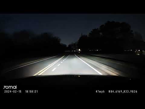 70Mai A800s night drive