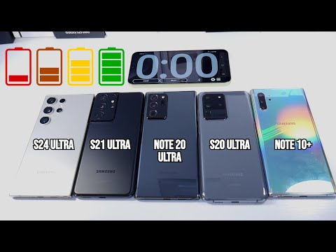 S24 Ultra VS S21 Ultra VS Note 20 Ultra VS  S20 Ultra VS Note 10 Plus - PUBG Battery Drain Test!