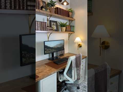 Light academia office #homeofficeideas #diy