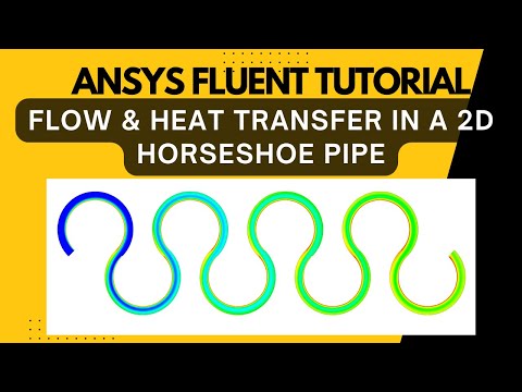 Flow & Heat Transfer From 2D Horseshoe Pipe | ANSYS Fluent Tutorial | Heat From Li-Battery Pack CFD