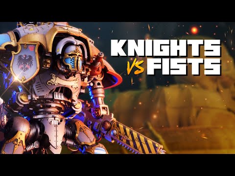 NEW Imperial Knights vs Space Marines - Warhammer 40k Battle Report