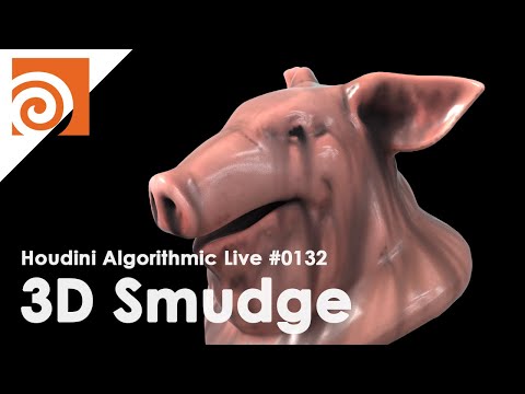 Houdini Algorithmic Live #132 - 3D Smudge