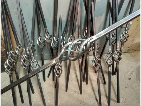 Холодная ковка. Делаю много балясин.