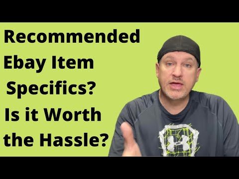 These Pesky Ebay Item Specifics.  eBay Auctions Officially Dead...
