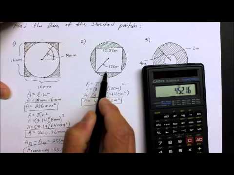 412GM  Part 3  Find the Area of the Shaded Region