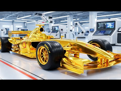 Crafting a 24k Gold Ferrari F2003-GA F1: Carbon Fiber Casting & V10 Assembly.