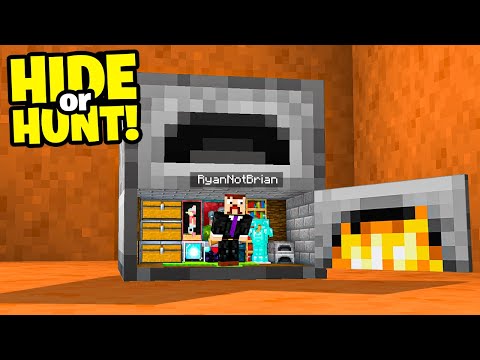 SECRET Minecraft Furnace Base! (Hide or Hunt)