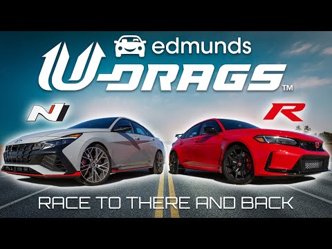 U-DRAGS RACE: Honda Civic Type R vs. Hyundai Elantra N | Quarter Mile, Handling & More