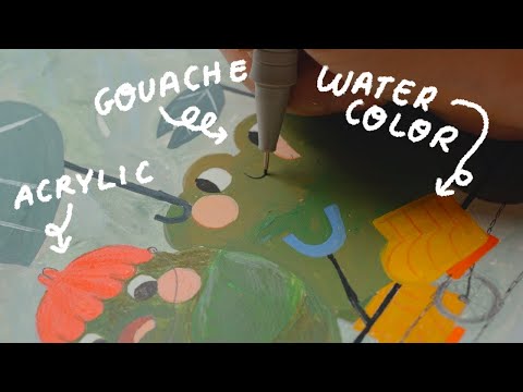 Finding a New FAVORITE Paint? 🌱 Try New Art Supplies with Me!