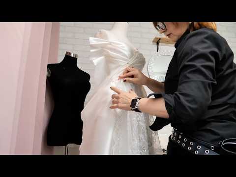 The process of making wedding dress! Amazing Japanese Dressmaker
