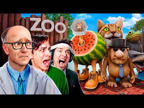 ИТАЛЬЯНСКИЕ МЕМЫ ОХОТЯТСЯ НА НАС в ЗООПАРКЕ в VR! ХОЛИ БАМ, АНАТОХИЧ и ДРЫНДА в Garry’s Mod