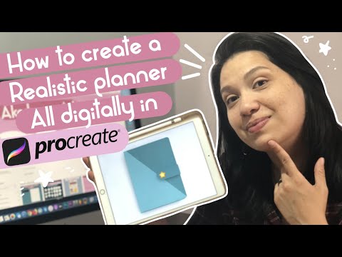 HOW TO CREATE A REALISTIC PLANNER DIGITALLY IN PROCREATE | PART 1 + SURPRISE GIVEAWAY