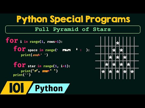 Python Special Programs - Full Pyramid of Stars