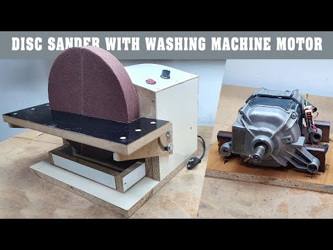 How To Make Washing Machine Motor Disc Sander / Disk zımpara yapımı