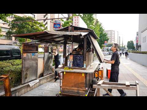 福岡・天神 父から屋台を受継ぎ創業60年!夫婦二人三脚で営むベテラン大将と女将の伝統的な手包み餃子とラーメンの人気屋台 Japanese Yatai Street food stall Fukuoka